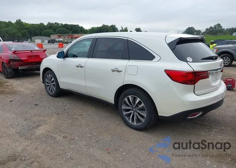 2016 Acura Mdx Technology Acurawatch Plus Packages/Technology Package из США, поврежденный, VIN 5FRYD4H42GB038572